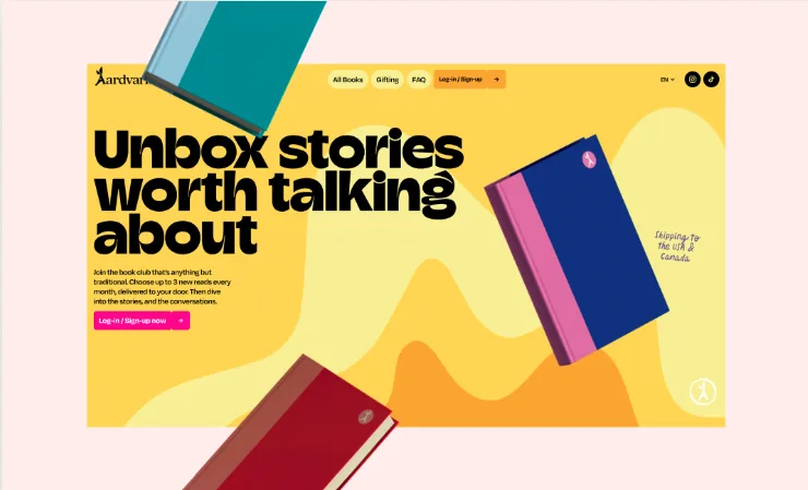 Storefront preview of Aardvark Reads