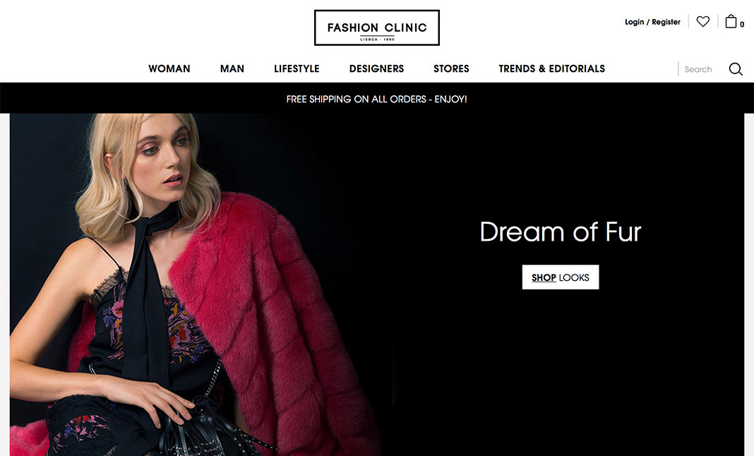 Storefront preview of Fashion Clinic