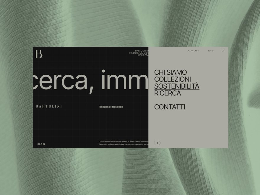 Storefront preview of Bartolini