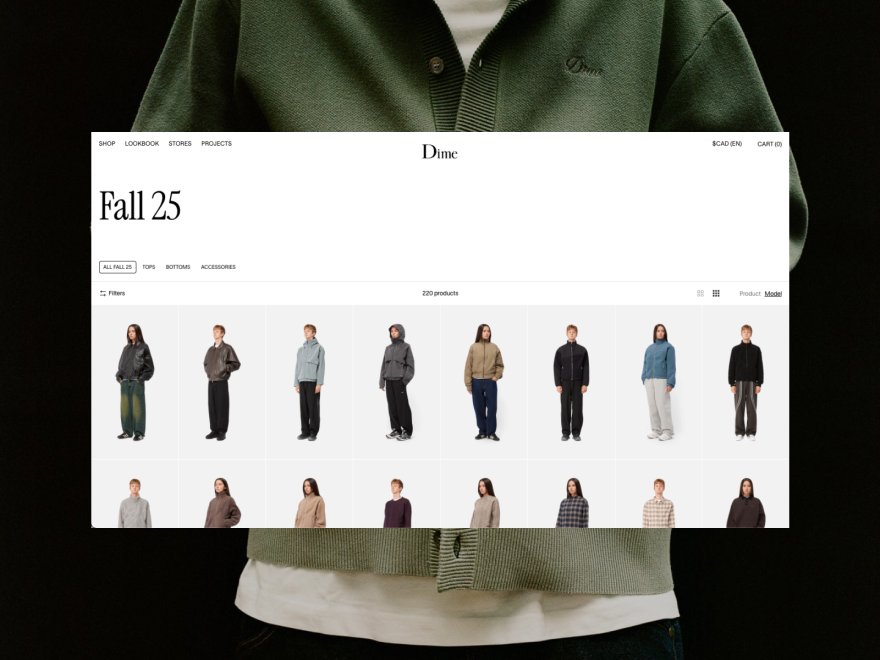 Storefront preview of Dime MTL