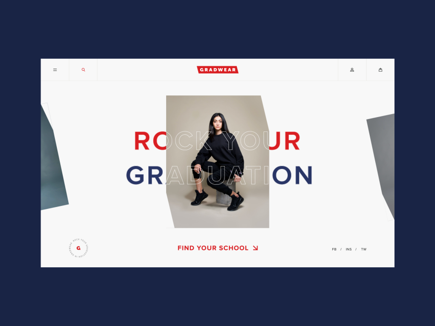 Storefront preview of Gradwear